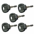 Aic Replacement Parts 5 Compaction Equipment Ignition Keys with Dust Skirt fits Bomag Roller 14707 ELI80-0088_x5
